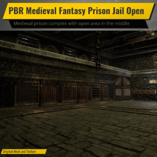 PBR Medieval Fantasy Prison Jail Open